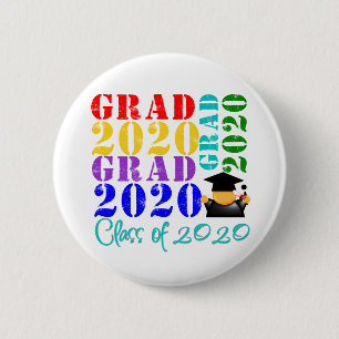 Badge Rond 5 Cm Grad Class of 2020