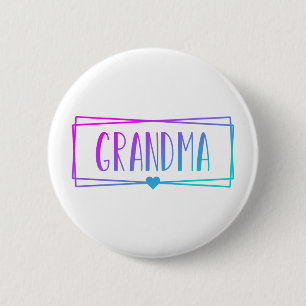 Badge Rond 5 Cm Gradient Grandma Gigi Grandmother gifts