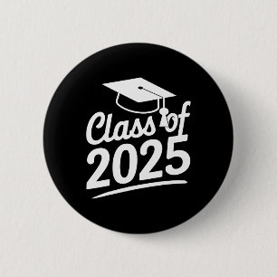 Badge Rond 5 Cm Graduation Cl Of 2025 - Senior 2025