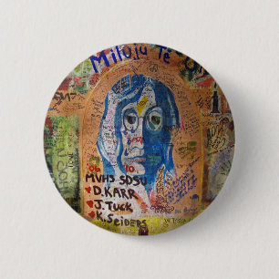 Badge Rond 5 Cm Graffiti - Prague