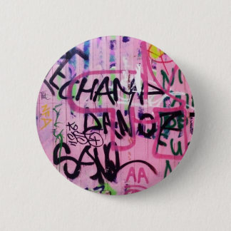 Badge Rond 5 Cm Graffiti rose