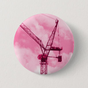 Badge Rond 5 Cm Graine rose