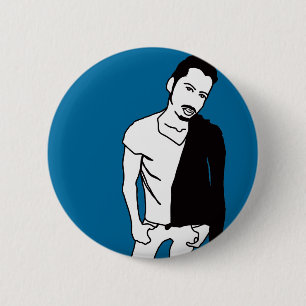 Badge Rond 5 Cm graisse à chaîne