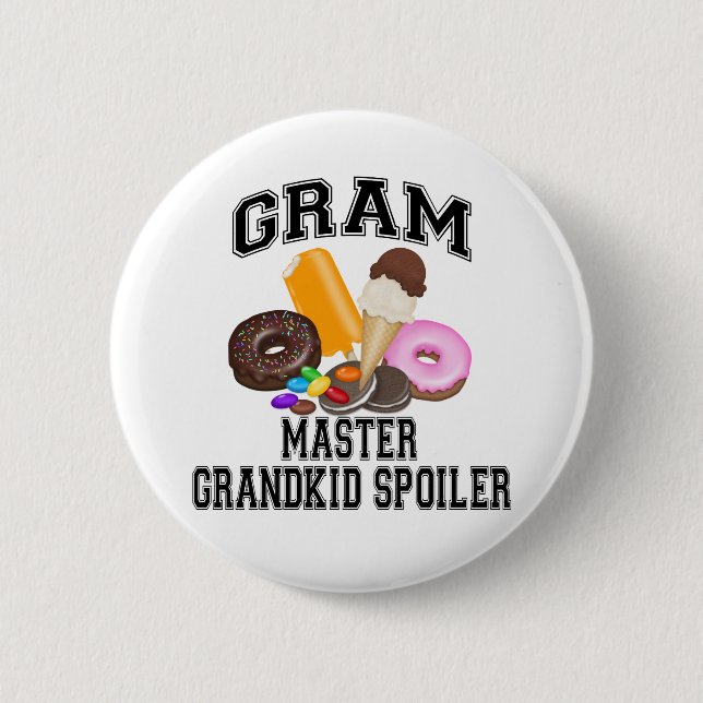 Badge Rond 5 Cm Gramme de spoiler de Grandkid (Devant)