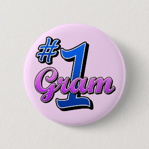 Badge Rond 5 Cm Gramme numéro un