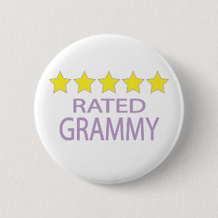 Badge Rond 5 Cm Grammy cinq étoiles