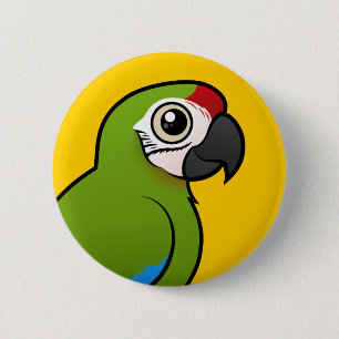 Badge Rond 5 Cm Grand ara vert