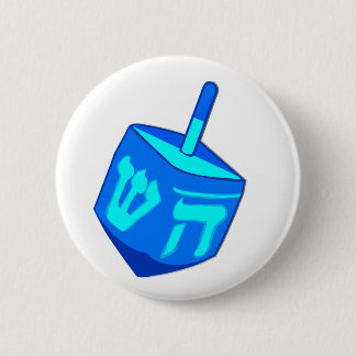 Badge Rond 5 Cm Grand bouton de Dreidel