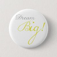 Grand bouton de motivation rêveur jaune