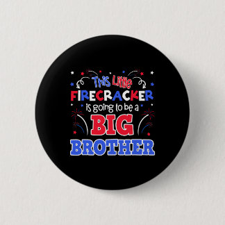 Badge Rond 5 Cm Grand frère mignon annonce de grossesse pour le 4 