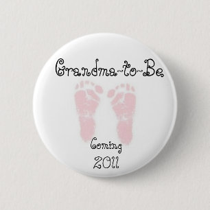 Badge Rond 5 Cm Grand-maman-à-Est, le Pin