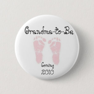 Badge Rond 5 Cm Grand-maman-à-Est, le Pin