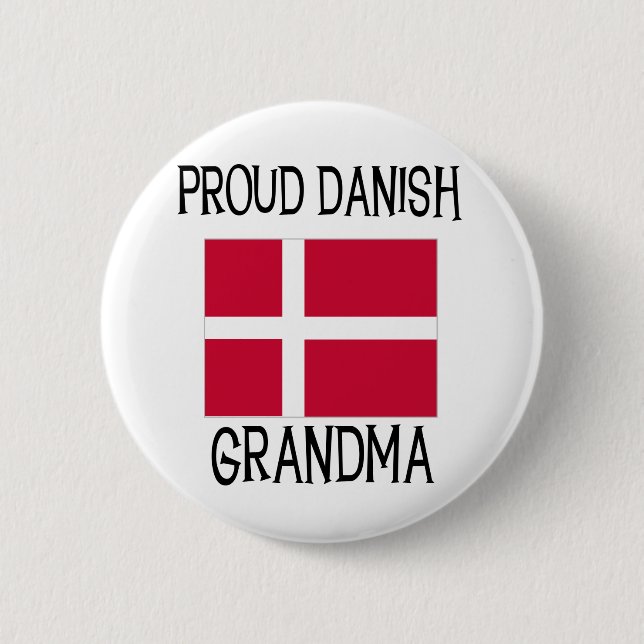 Badge Rond 5 Cm Grand-maman danoise fière (Devant)