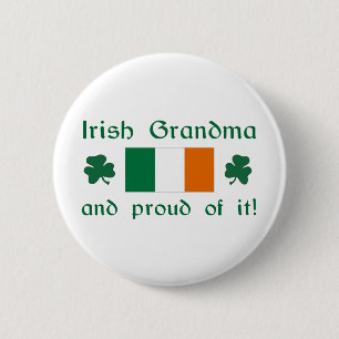 Badge Rond 5 Cm Grand-maman irlandaise fière