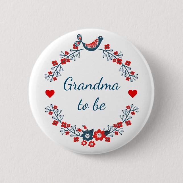 Badge Rond 5 Cm Grand-mère (Devant)