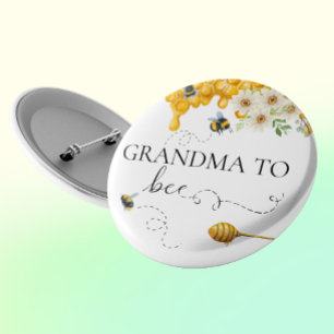 Badge Rond 5 Cm Grand-Mère À Être Miel Mignonne