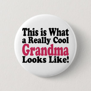 Badge Rond 5 Cm Grand-mère cool