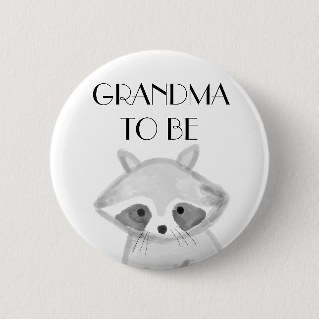 Badge Rond 5 Cm Grand-mère doit être Baby shower (Devant)