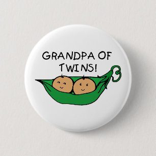 Badge Rond 5 Cm Grand-papa de cosse de jumeaux