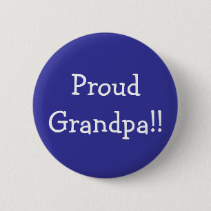 Badge Rond 5 Cm Grand-papa fier ! !