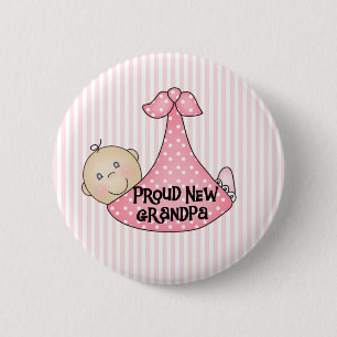 Badge Rond 5 Cm Grand-papa fier de bébé