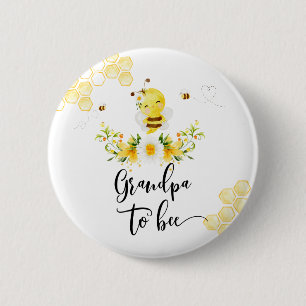 Badge Rond 5 Cm Grand-père à être baby shower