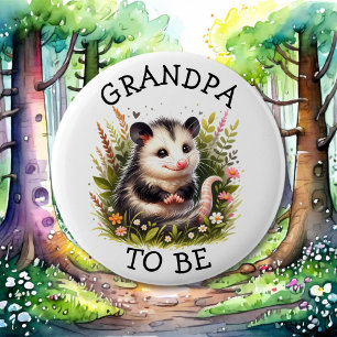 Badge Rond 5 Cm Grand-père   Baby shower à thème Woodland