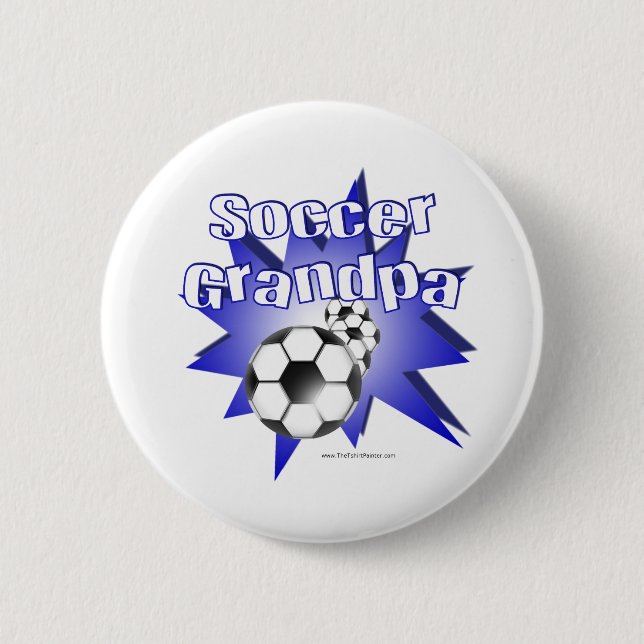 Badge Rond 5 Cm Grand-père du football (Devant)