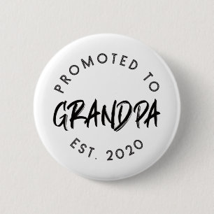 Badge Rond 5 Cm Grand-père Est.2020