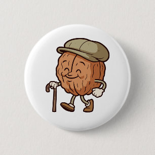 Badge Rond 5 Cm Grand-père Noix