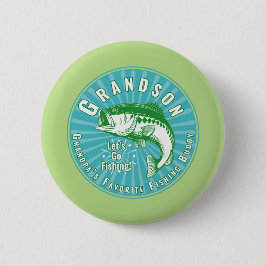 Badge Rond 5 Cm Grand-père's Favori Fishing Buddy