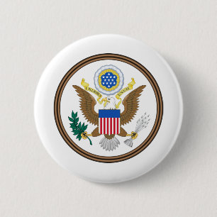 Badge Rond 5 Cm grand phoque usa