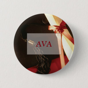 Badge Rond 5 Cm Granddaughter Graduation Wishes, Round Gift