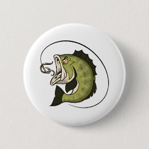 Badge Rond 5 Cm Grande Bouche de Bass