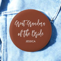 Grande grand-mère de la mariée Terracotta