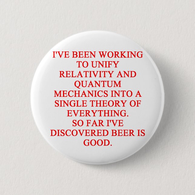 Badge Rond 5 Cm grande plaisanterie de phisics (Devant)