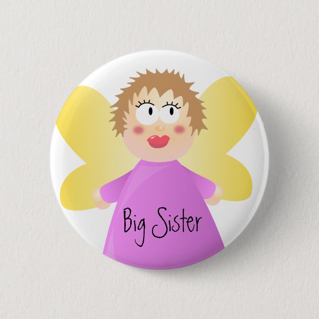 Badge Rond 5 Cm Grande soeur (Devant)