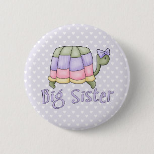 Badge Rond 5 Cm Grande soeur de Pastel Turtel