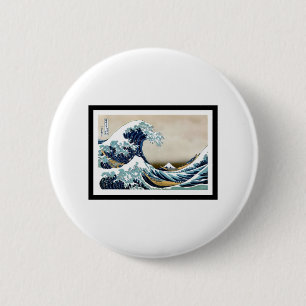 Badge Rond 5 Cm Grande vague au large de Kanagawa