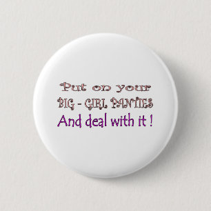 Badge Rond 5 Cm Grandes culottes de fille
