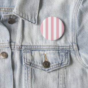 Badge Rond 5 Cm Grandes Pink, Grandes Blances, Motif Gratté