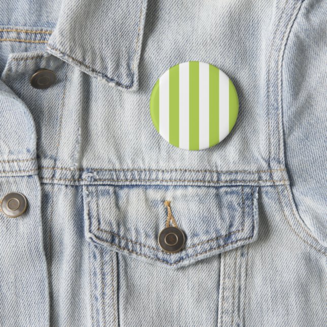 Badge Rond 5 Cm Grandes Tailles Vertes, Grandes Tailles Blanches,  (En situation)