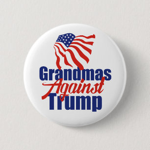 Badge Rond 5 Cm Grandmas contre Trump