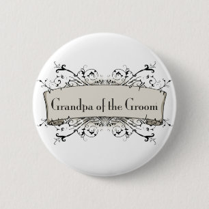 Badge Rond 5 Cm *Grandpa du marié