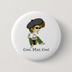 Badge Rond 5 Cm Grands beatniks frais de Papa-o