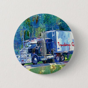 Badge Rond 5 Cm GRANDS CAMIONS et CAMIONS d'INSTALLATION pour des 