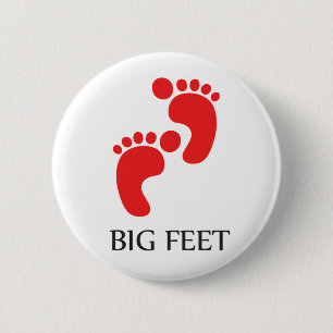 Badge Rond 5 Cm Grands pieds de bouton