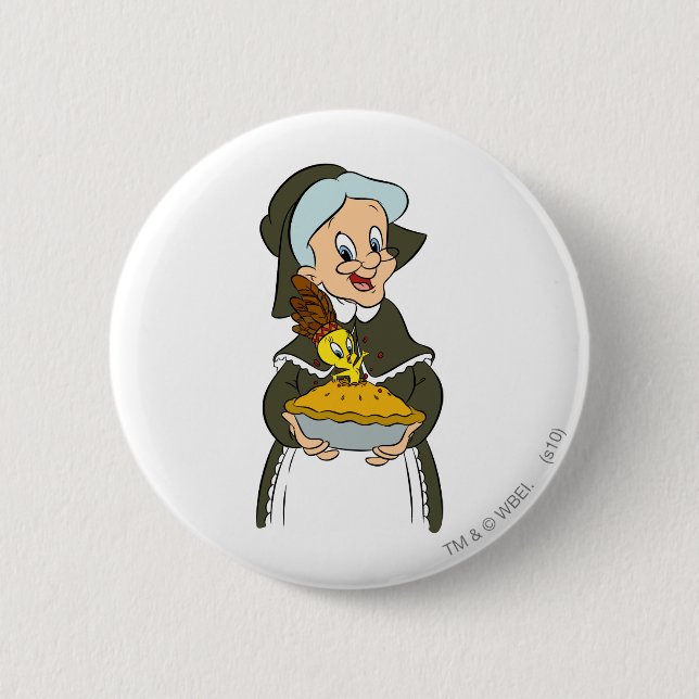 Badge Rond 5 Cm Granny et TWEETY™ (Devant)