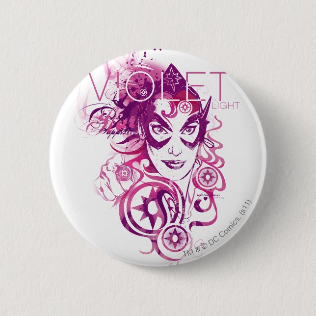 Badge Rond 5 Cm Graphique 3 de saphir d'étoile (Devant)