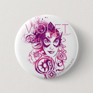Badge Rond 5 Cm Graphique 3 de saphir d'étoile